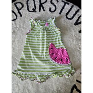 Goodlad Seersucker Dress For Toddler Girl 5Y Watermelon Summer Outfit